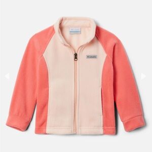 Columbia Fleece Jacket - Benton Springs 2 (Toddler) - Blush Pink/Peach - EUC